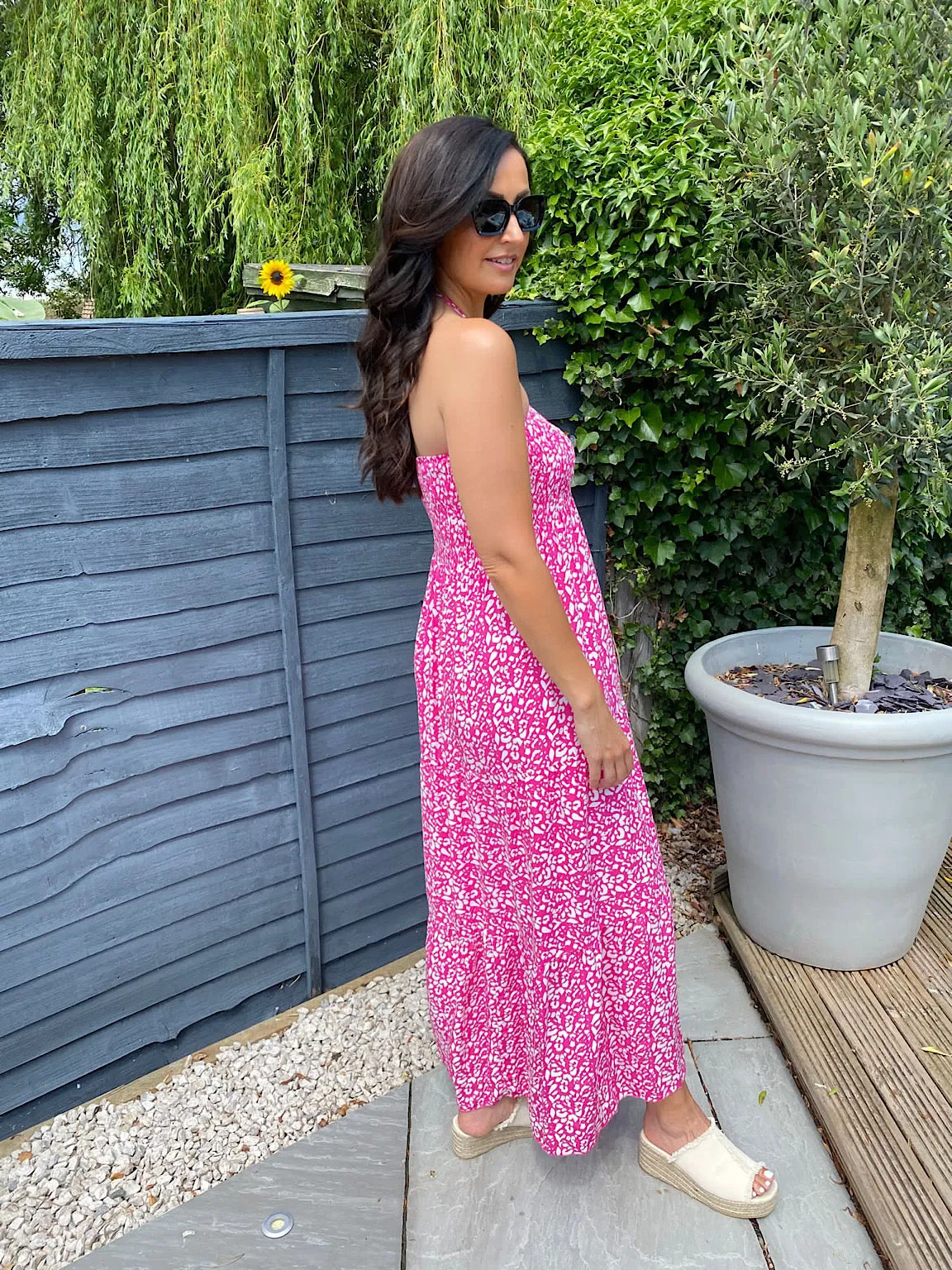 Animal Print Bandeau Dress Caitlin