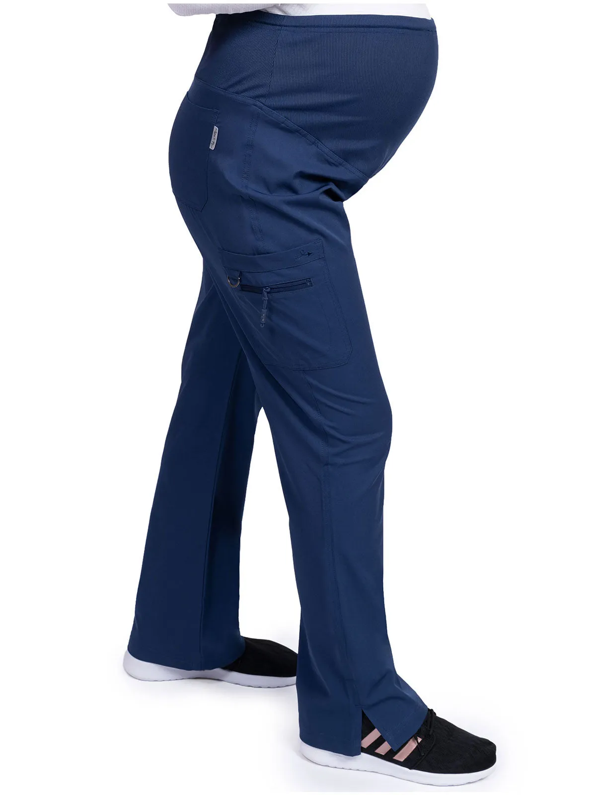 Ava & Me Maternity Elastic Rib Knit Waistband Pant