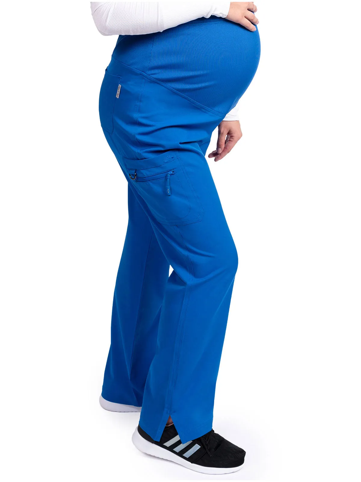 Ava & Me Maternity Elastic Rib Knit Waistband Pant