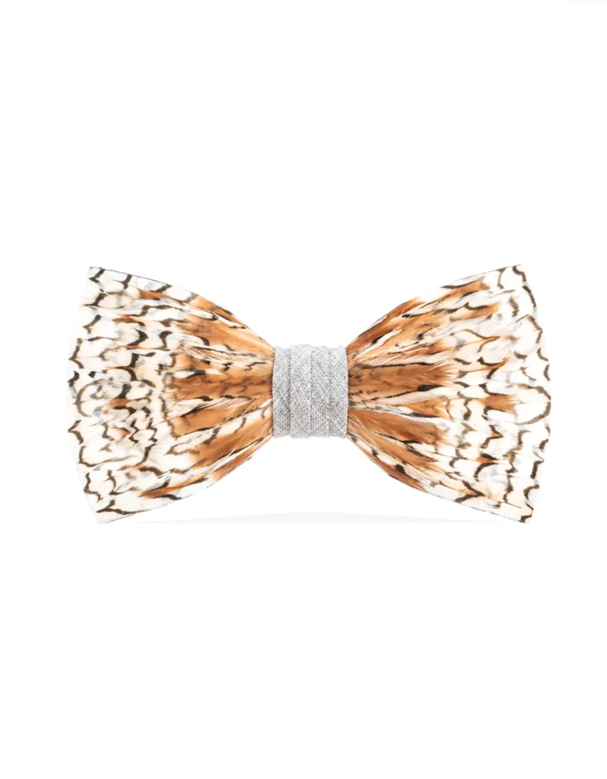 Grey Bobwhite Bow Tie