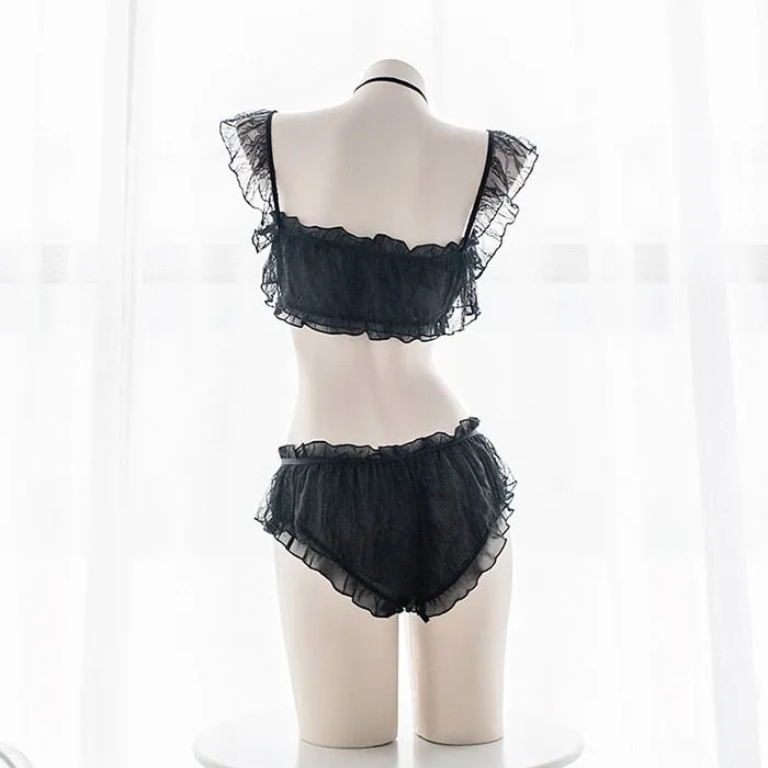 'Illusion' Black Goth Lolita Underwear Set