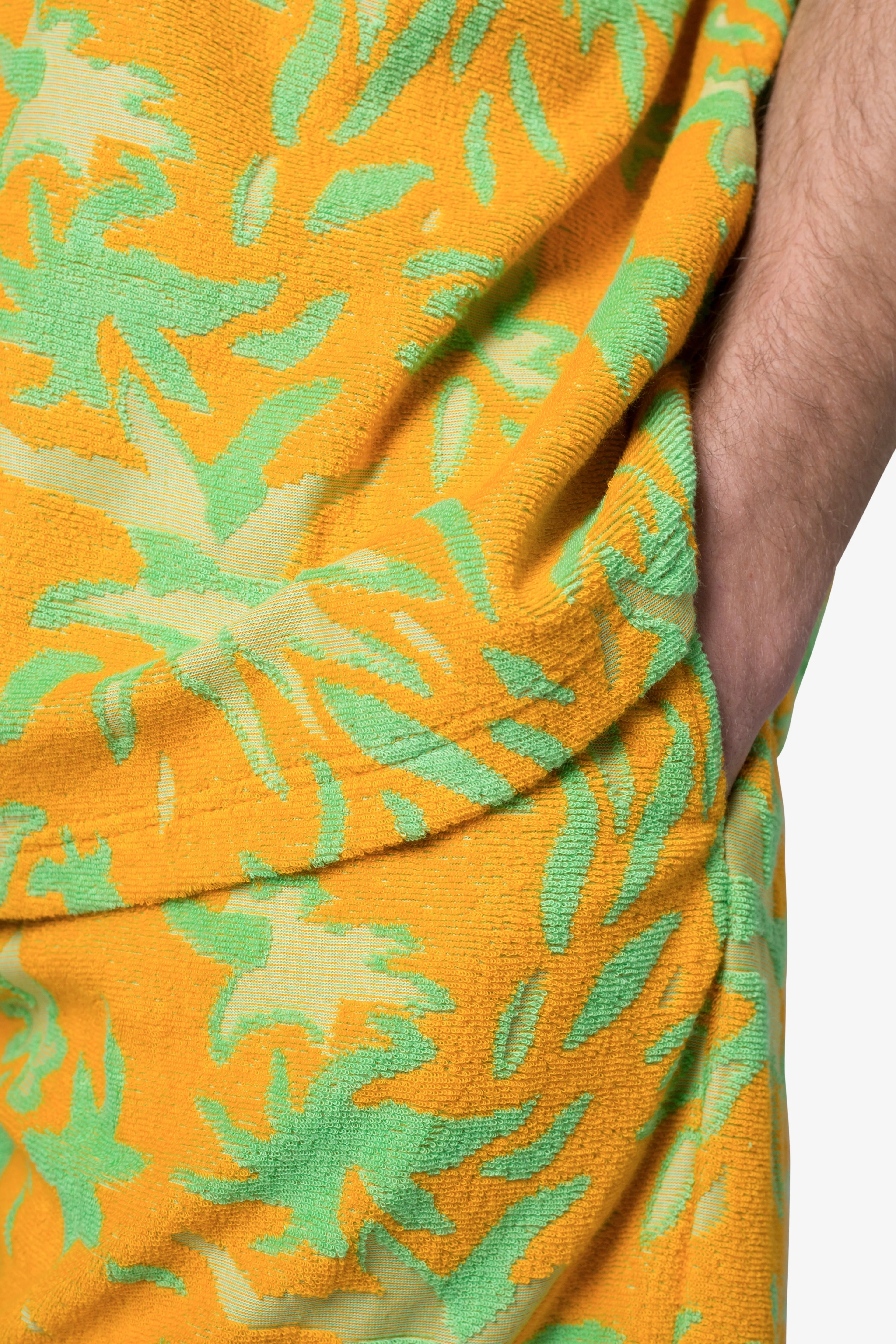 Jacquard Terry Shirt - Yellow/Green