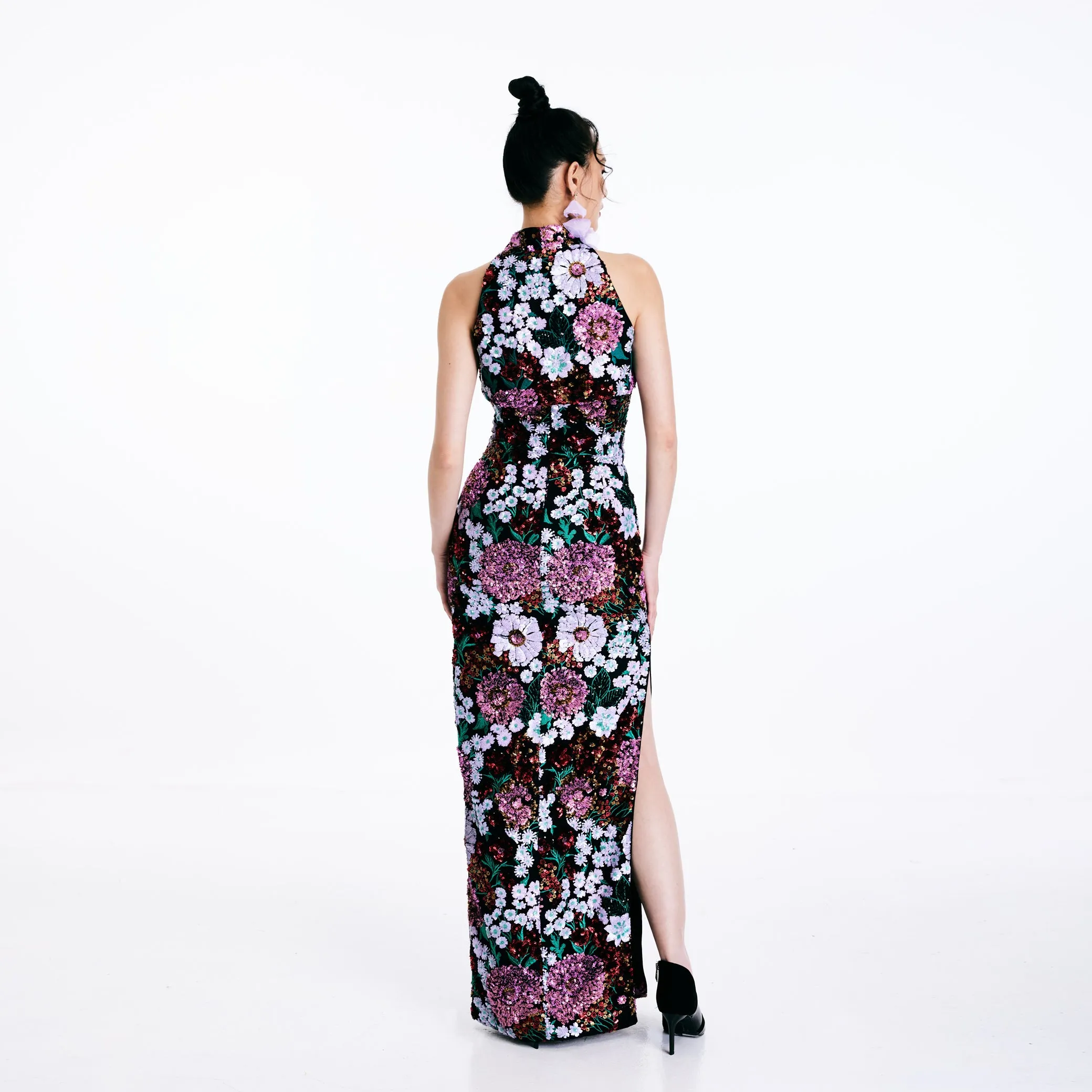 Li Li Sequined Qipao Dress